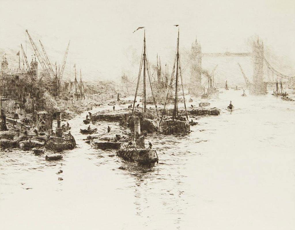 William Lionel Wyllie (1851-1931) - River Thames