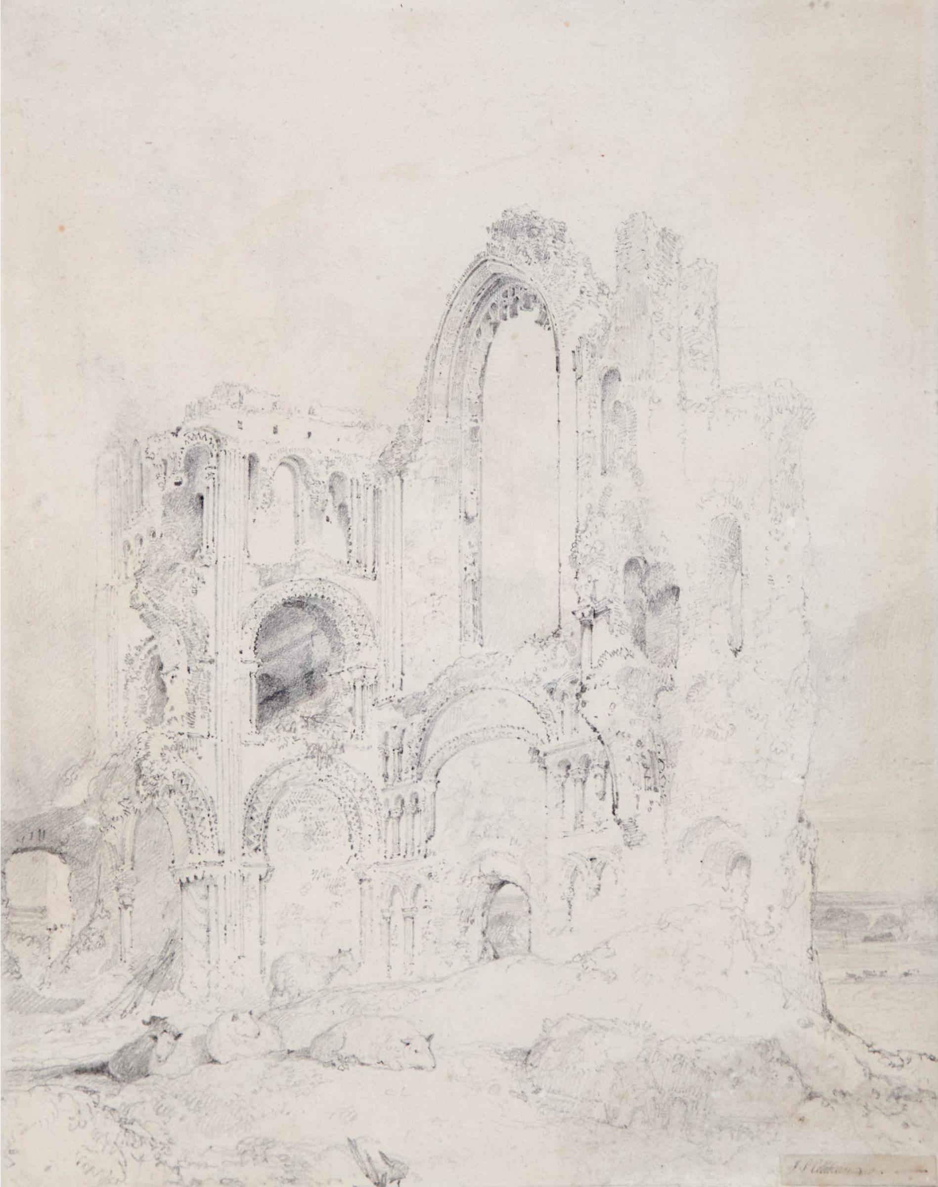 John Sell Cotman - Castle Acre, Norfolk, 1804
