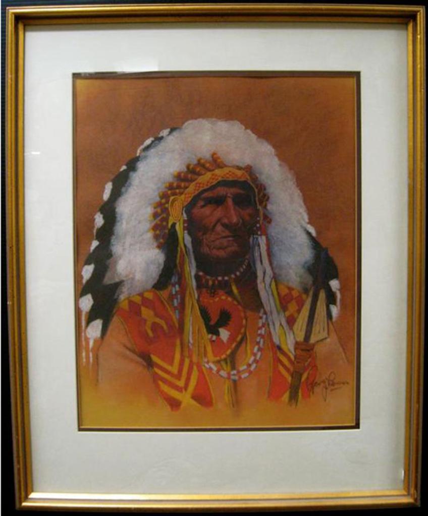 George Paul Lonn (1909-1990) - Portrait Of An Indian Chief