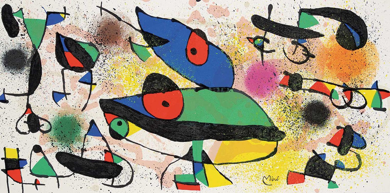 Joan Miró (1893-1983) - Untitled - Cosmic Eyes