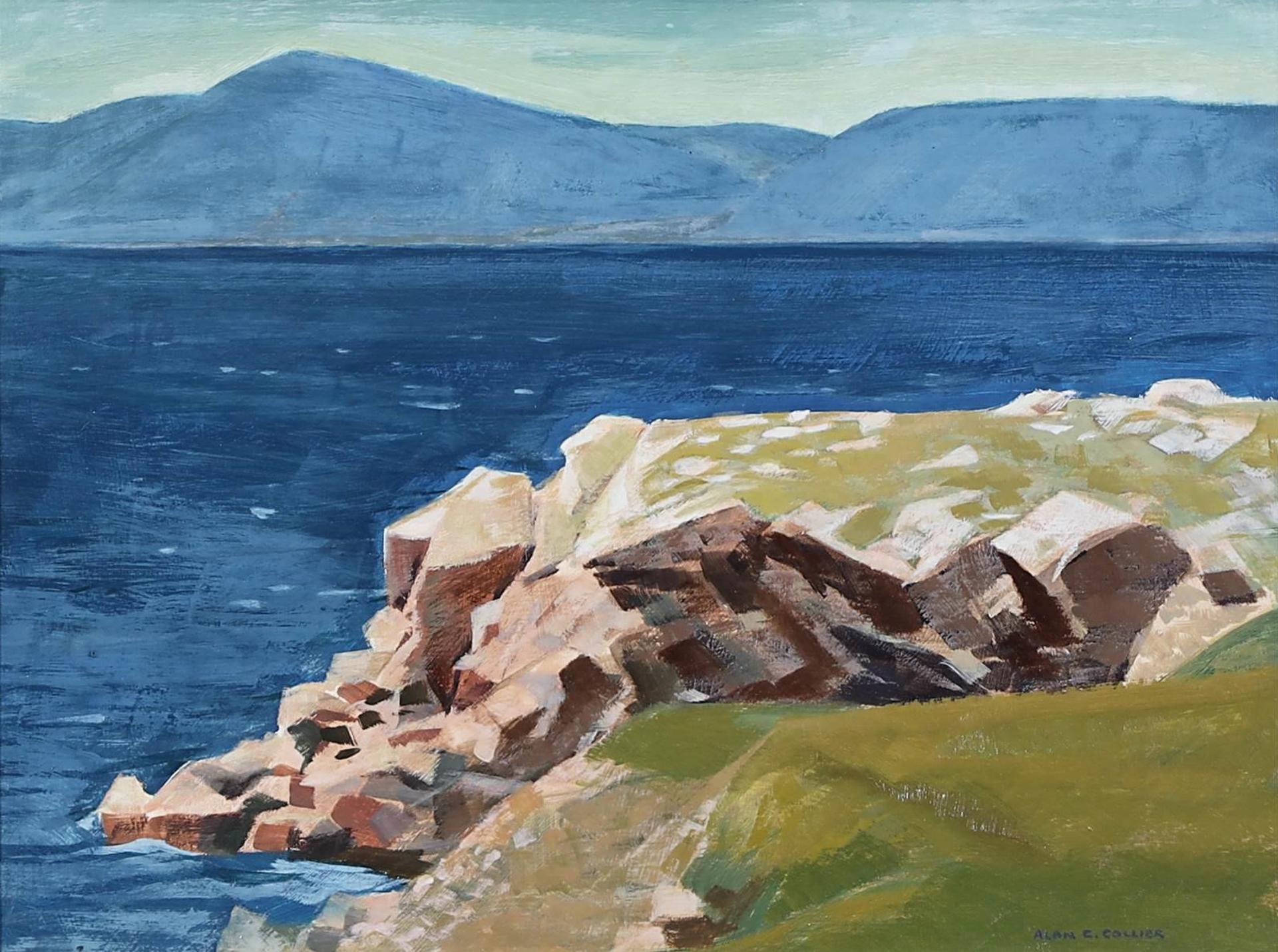 Alan Caswell Collier (1911-1990) - White Point, Cape Breton Island N.S. (Across Aspy Bay To Sugar Loaf Mt.); 1976
