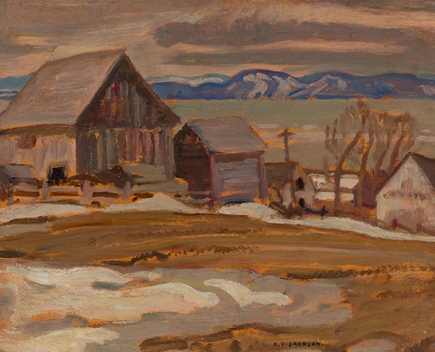 Alexander Young (A. Y.) Jackson (1882-1974) - Early Spring, Quebec