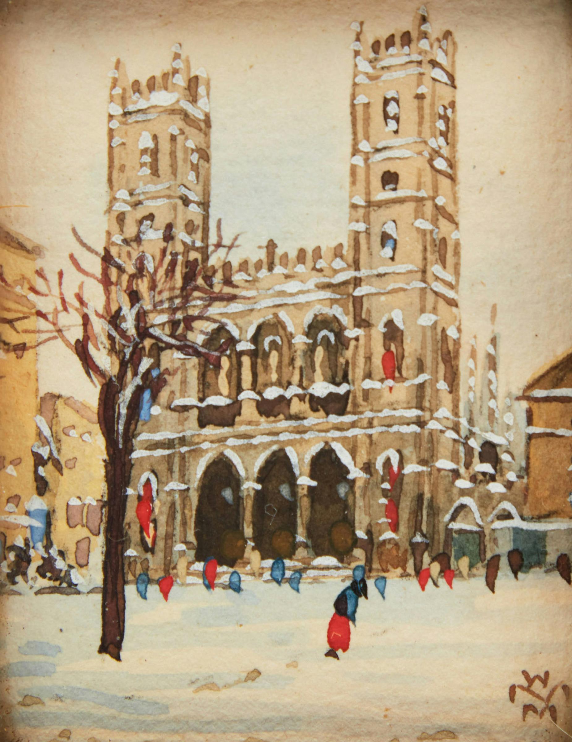 Willard Morse Mitchell (1879-1955) - Notre Dame Church of Montreal, P. Q.