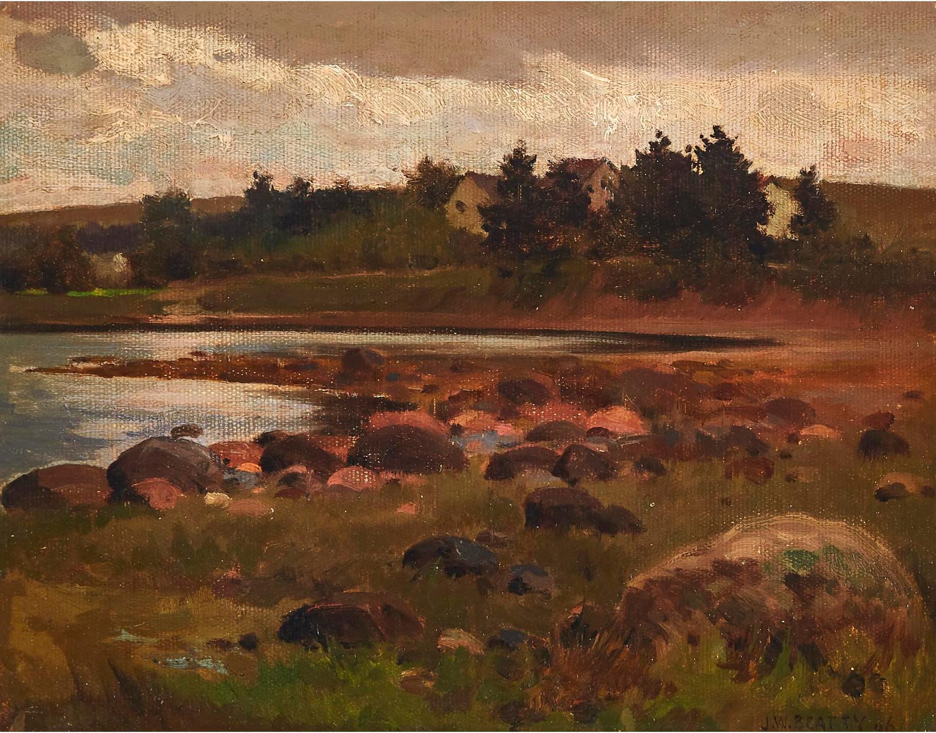 John William (J.W.) Beatty (1869-1941) - Landscape With Houses, 1906