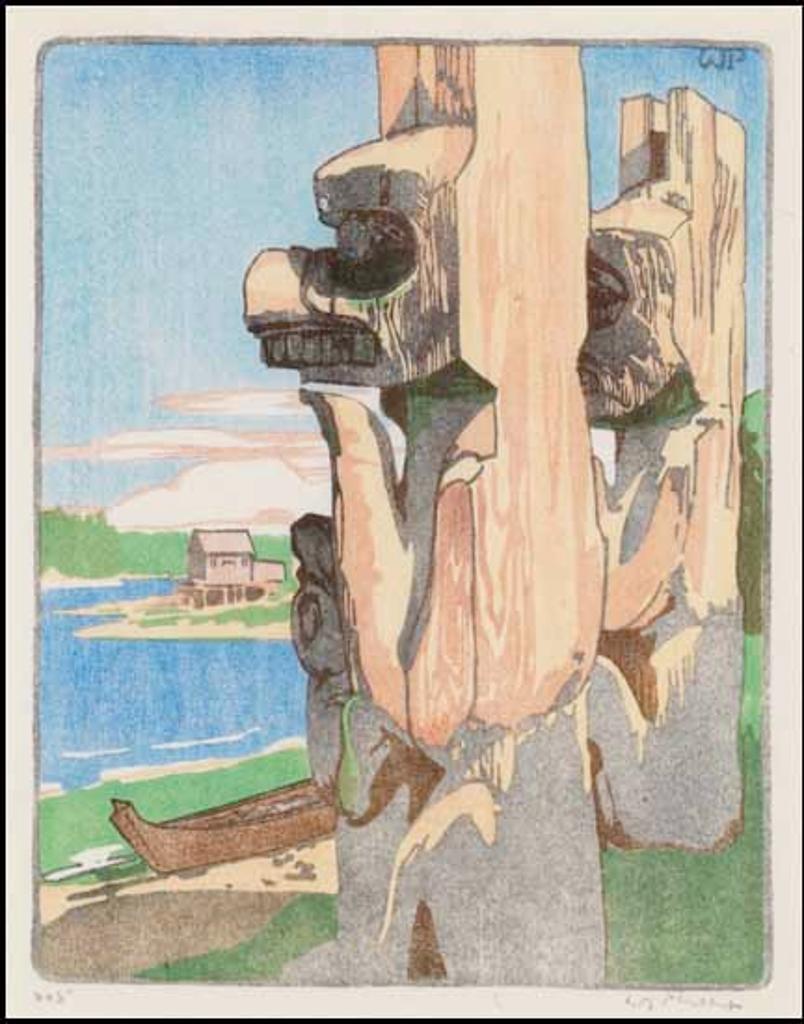 Walter Joseph (W.J.) Phillips (1884-1963) - Siwash House Posts, Tsatsisnukomi, BC