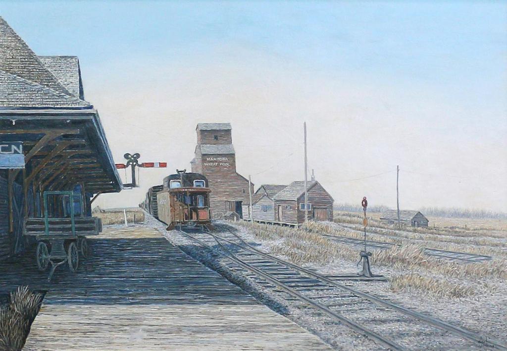 George Henry Jenkins (1920-2003) - Prairie Station; 1984