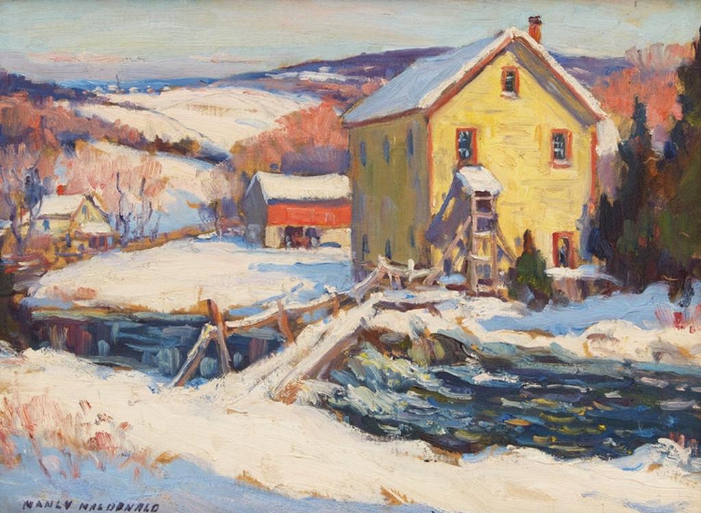 Manly Edward MacDonald (1889-1971) - Farm in the Winter Valley