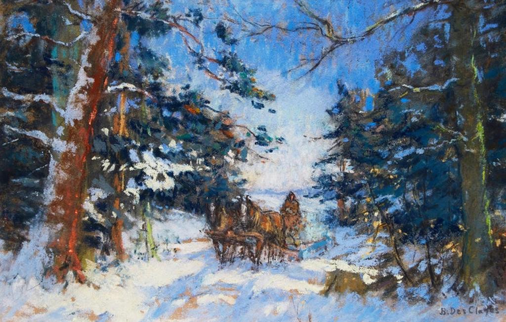Berthe Des Clayes (1877-1968) - Horse and Sleigh