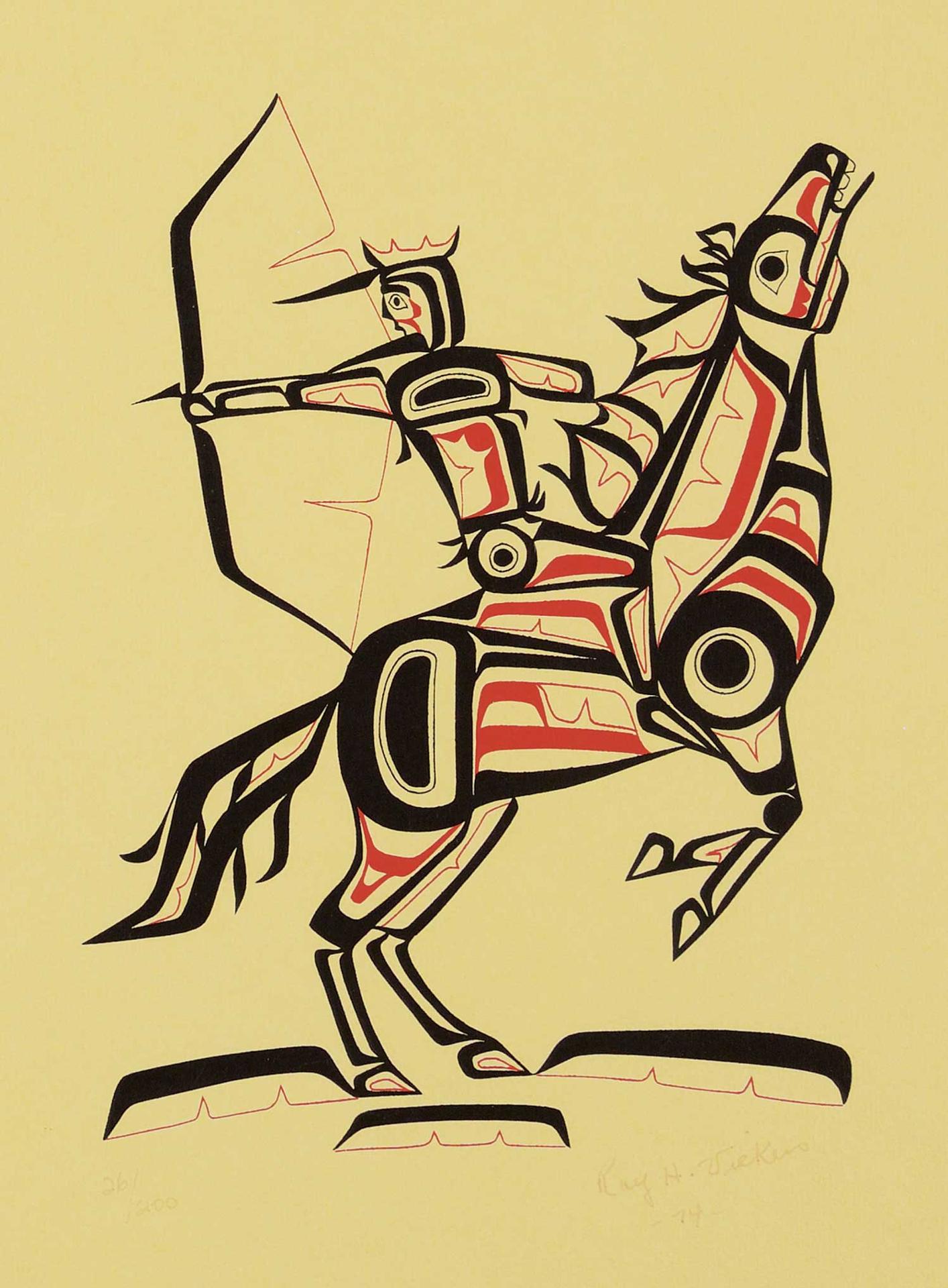Roy Henry Vickers (1946) - Untitled - The Mounted Archer  #26/200