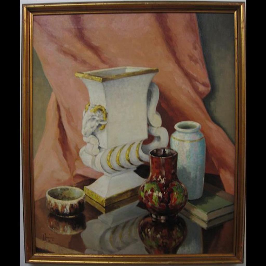 Emile Lemieux (1889-1967) - Still Life On Table (Vases)