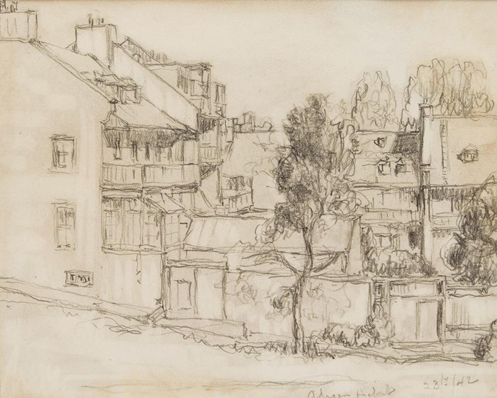 Adrien Hébert (1890-1967) - Village Scene