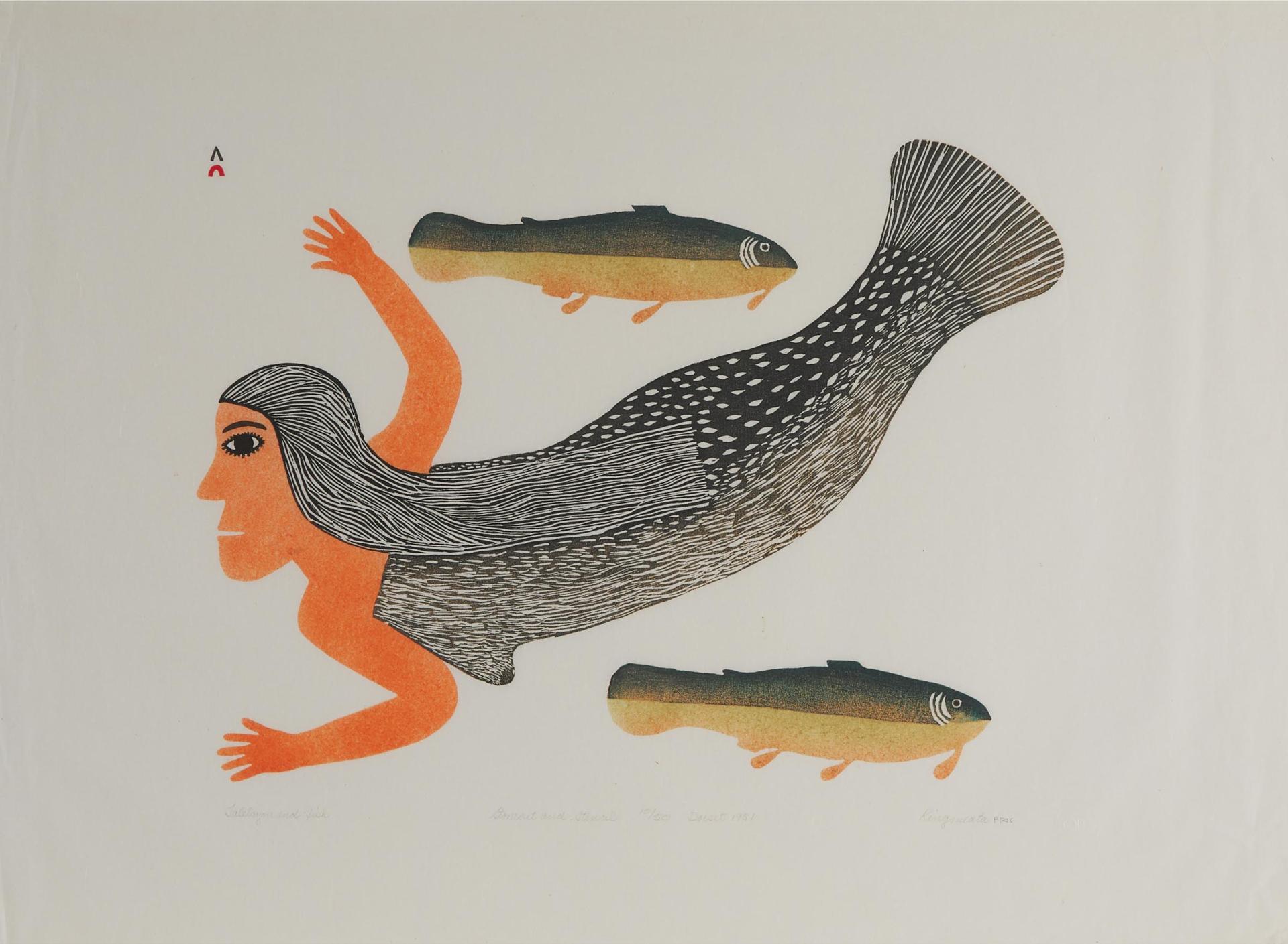 Kingmeata Etidlooie (1915-1989) - Taleelayou And Fish