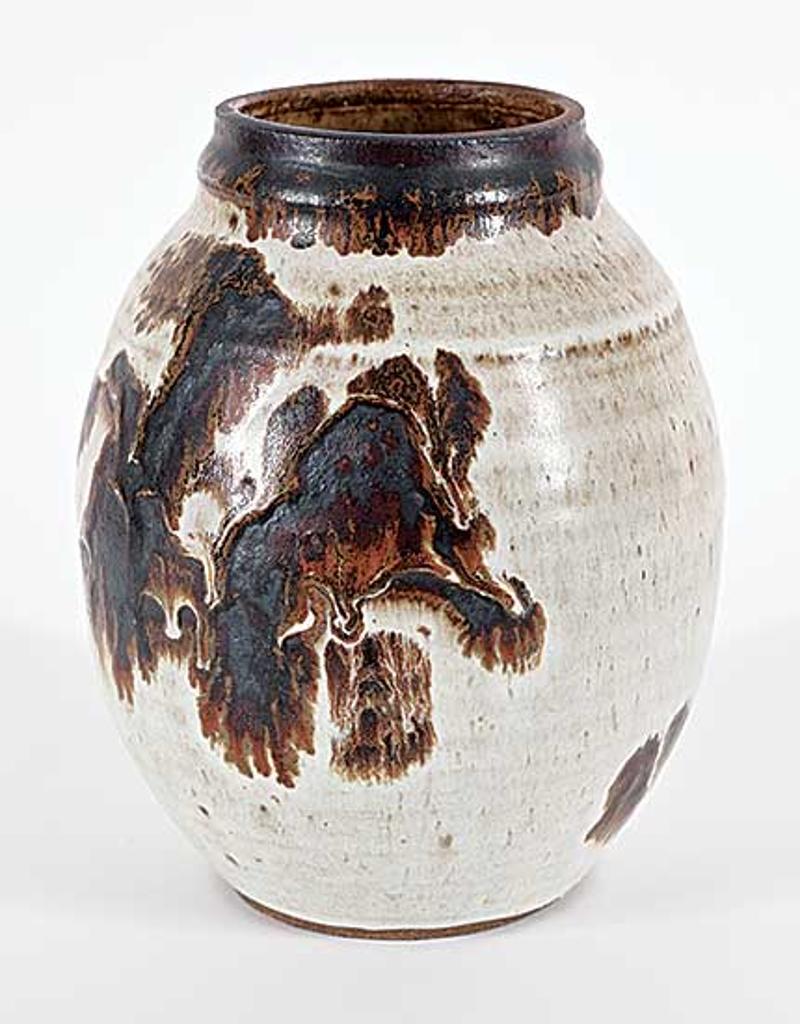 Ceramic Arts Calgary (1957-1977) - Untitled - Brown and Beige Vase