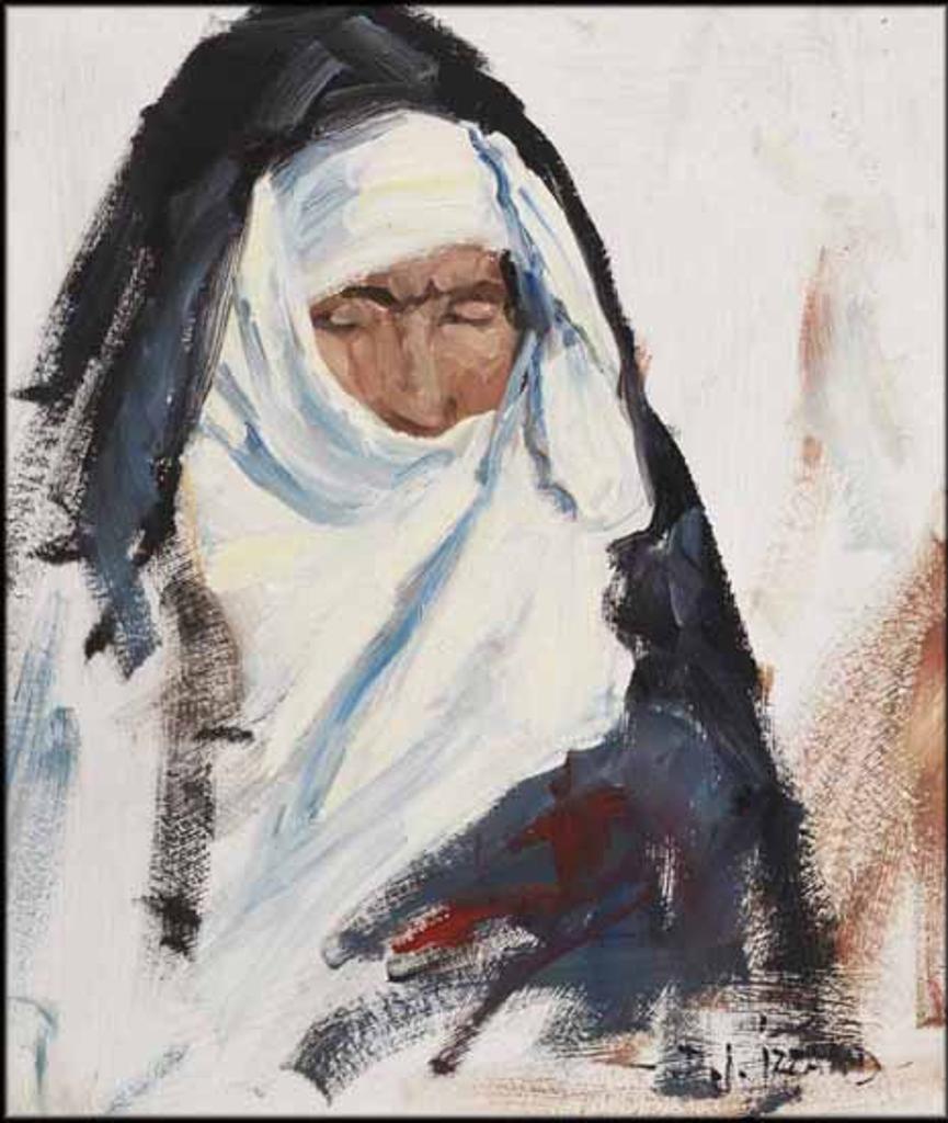 Daniel J. Izzard (1923-2007) - Sketch of a Bedouin Woman - Be'er Sheva, Israel