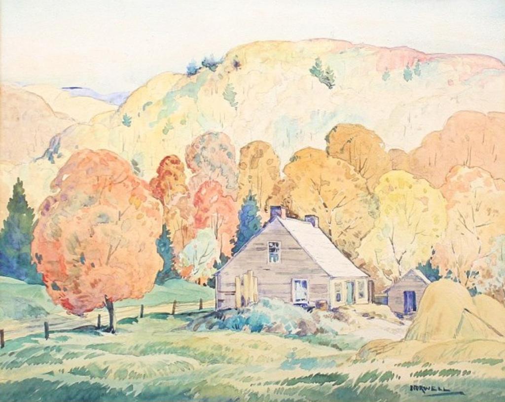 Graham Norble Norwell (1901-1967) - Farm in Autumn