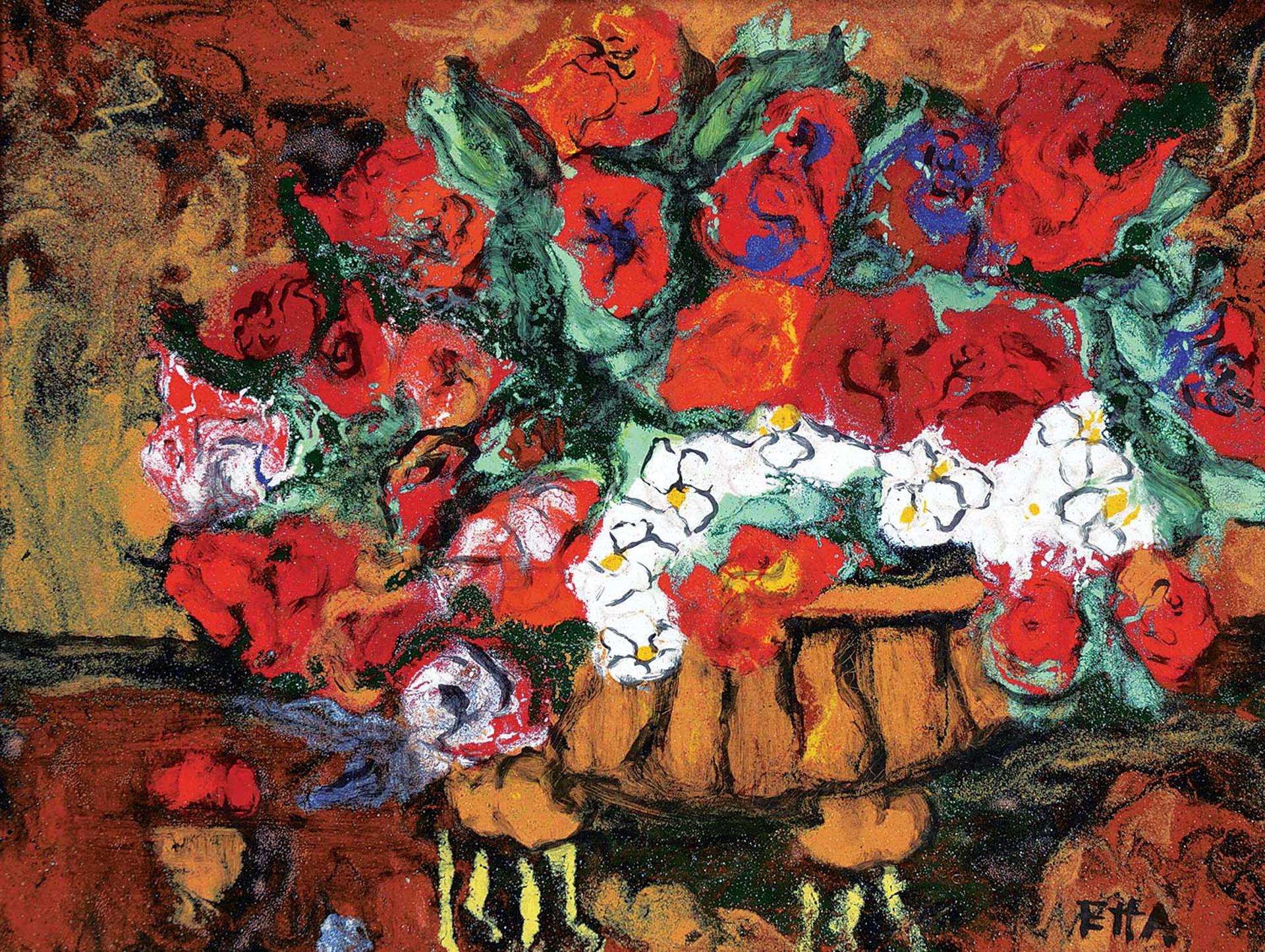 Etta - Untitled - Colourful Flowers in Vase