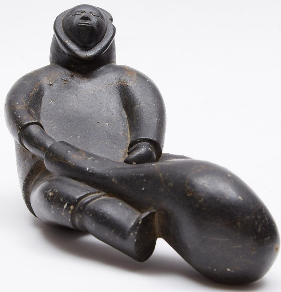 Noah Killupa Qinuajua (1919-1963) - Sitting Figure with a Seal Float