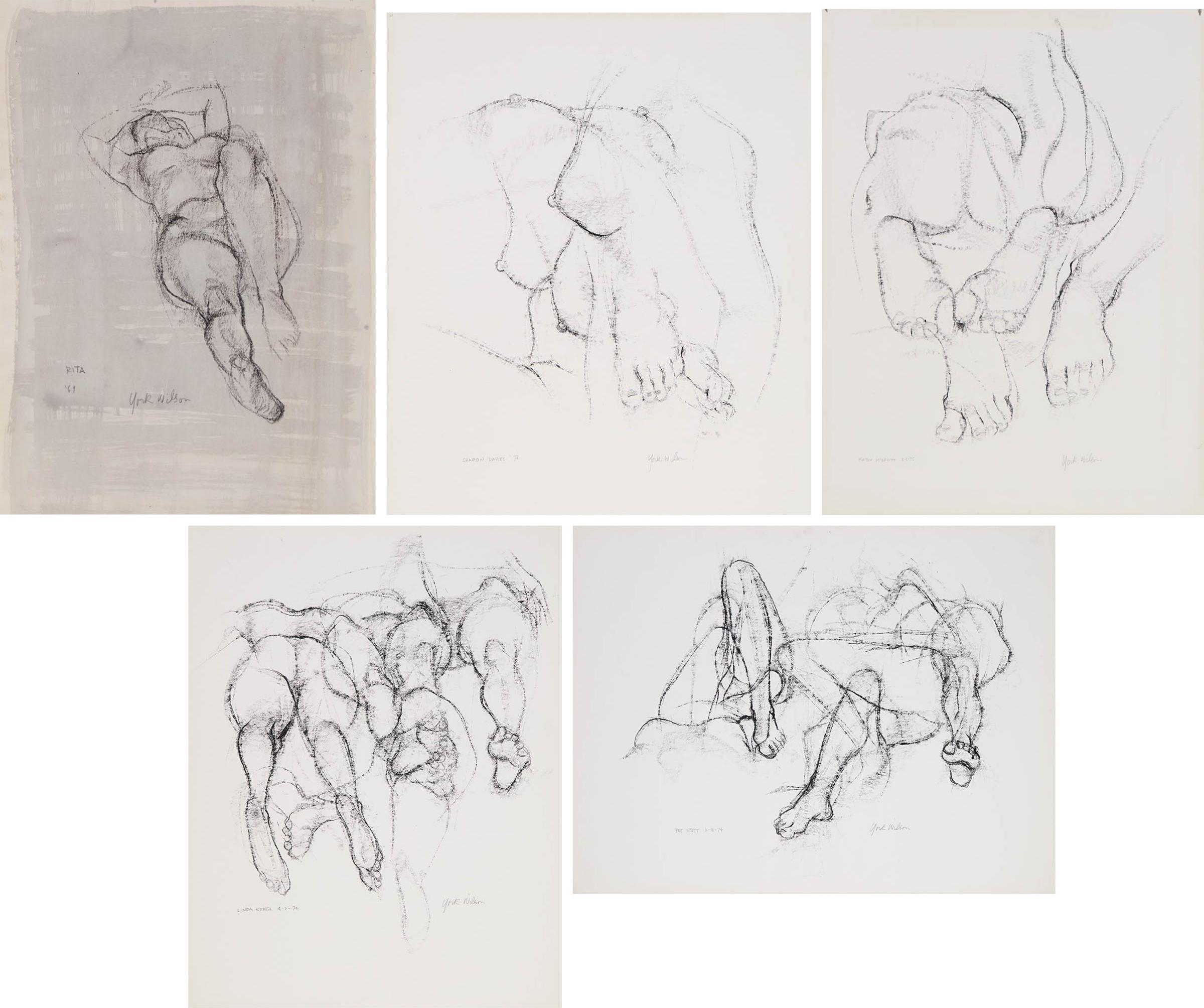 Ronald York Wilson (1907-1984) - Five Life Drawings