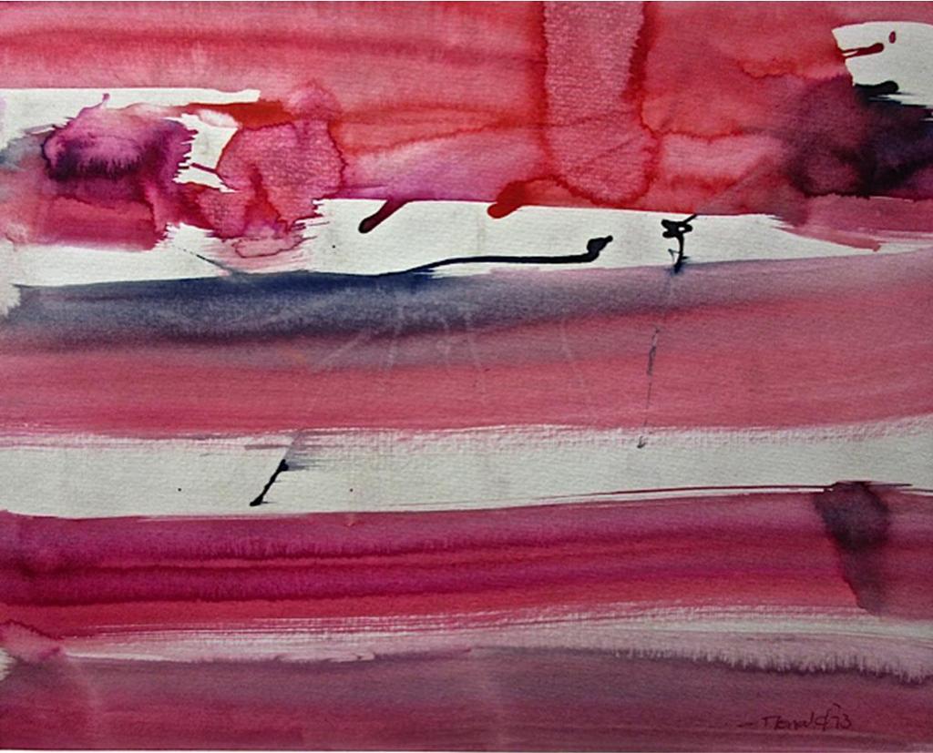 Willam Smith Ronald (1926-1998) - Untitled (Pink Stripes)