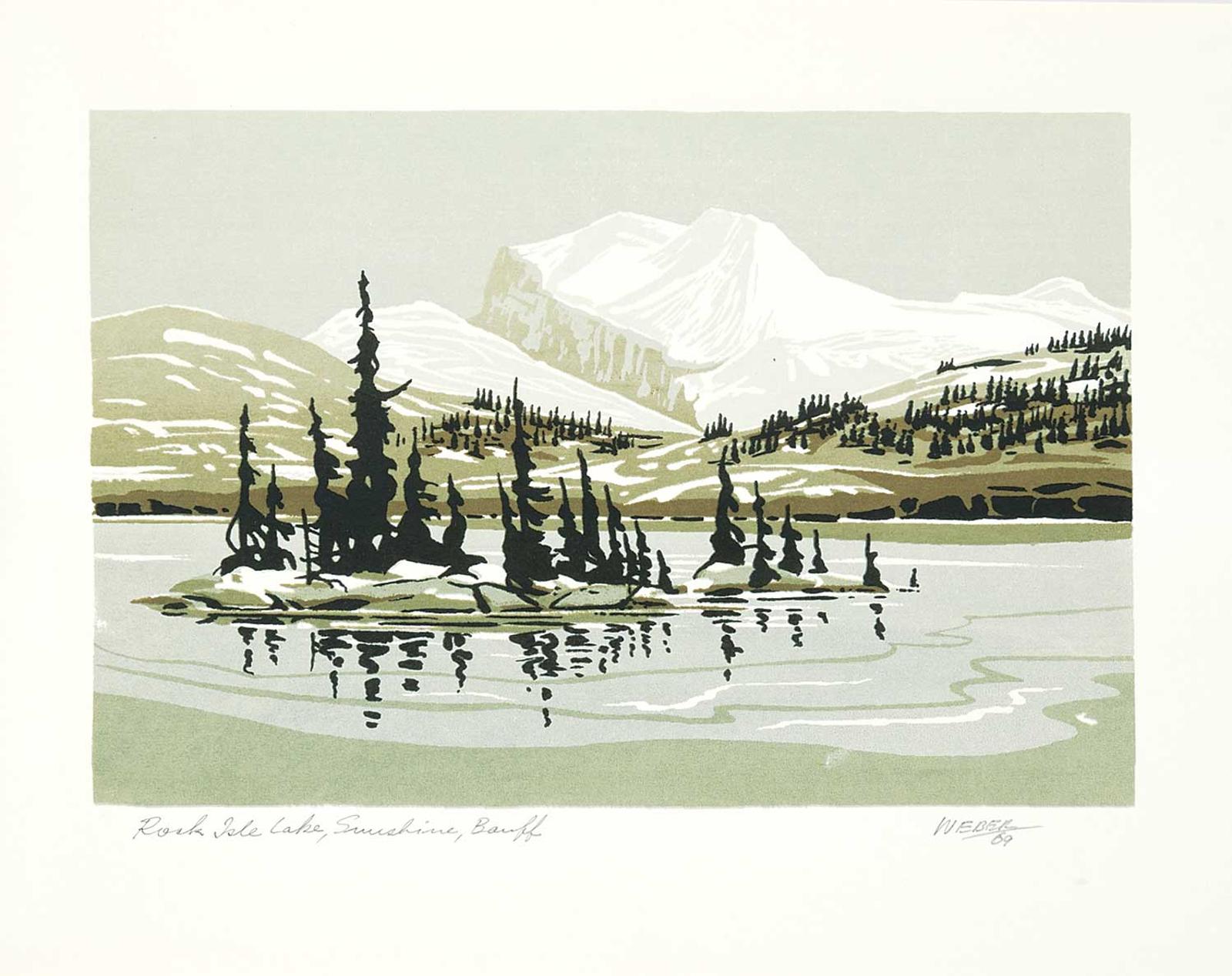 George Weber (1907-2002) - Rock Isle Lake, Sunshine, Banff