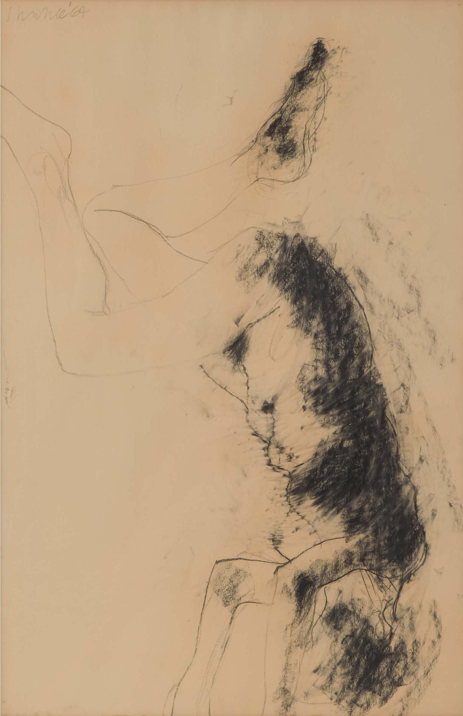 Robert Nelson Markle (1936-1990) - Drawing For Falling Figure Series, 1964