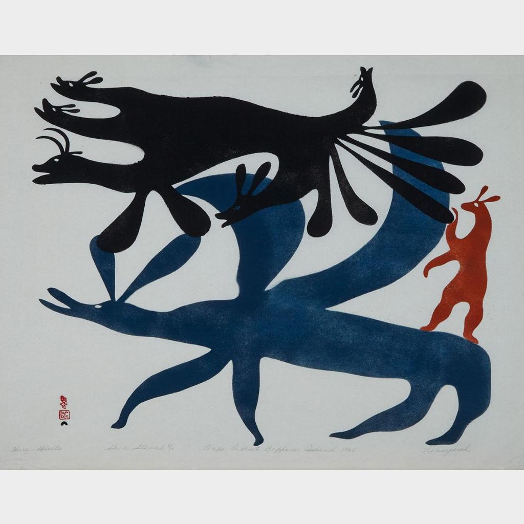 Kenojuak Ashevak (1927-2013) - Hare Spirits
