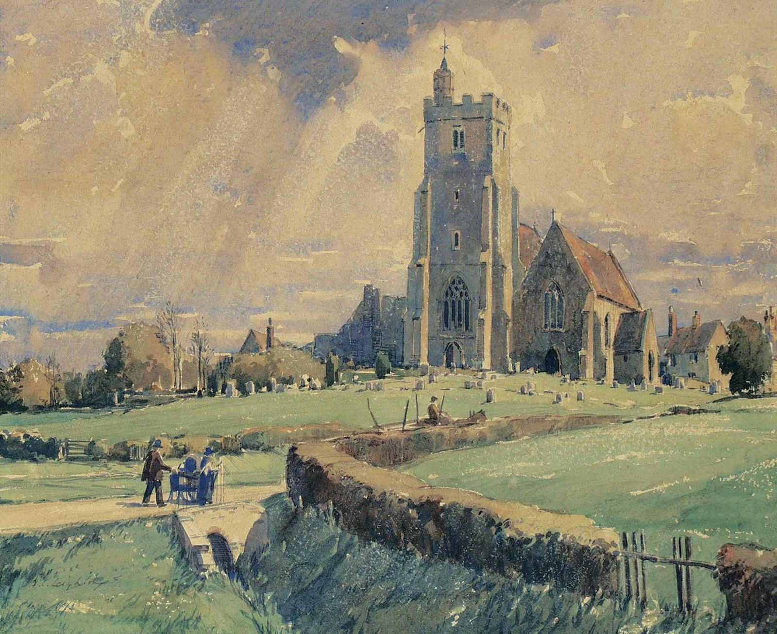 Alfred Crocker Leighton (1901-1965) - Biddenden Church, Kent
