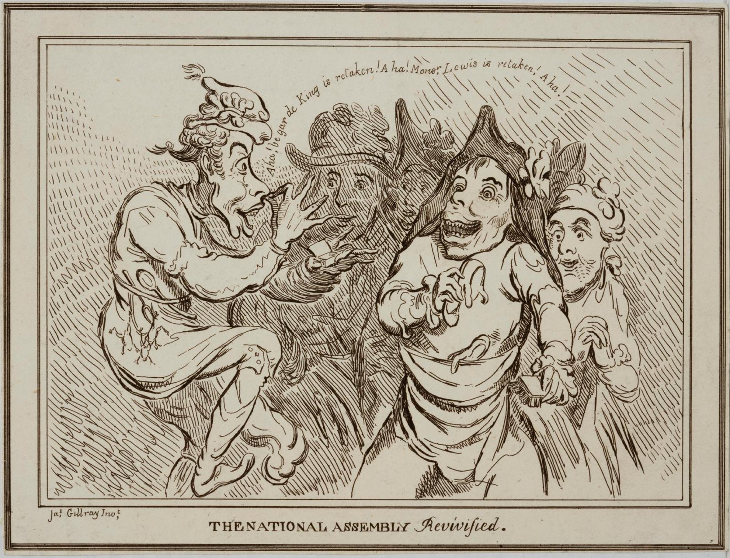 James Gillray (1757-1815) - The National Assembly Revivified