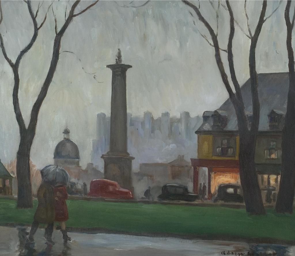 Adrien Hébert (1890-1967) - Place Jacques Cartier