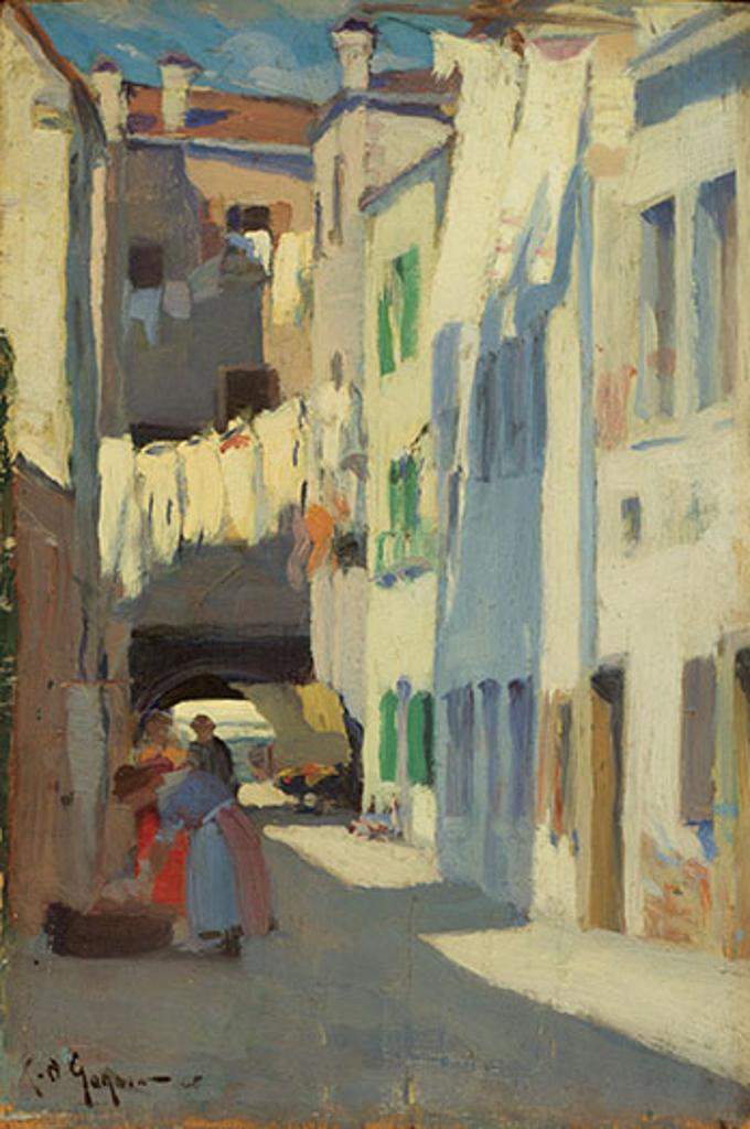 Clarence Alphonse Gagnon (1881-1942) - Street Scene