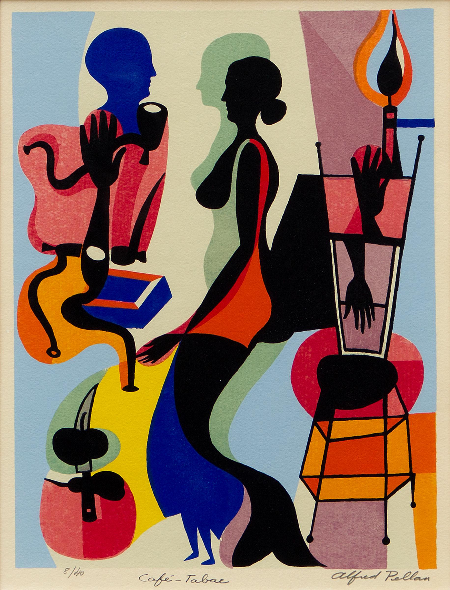 Alfred Pellan (1906-1988) - Café-tabac, 1984