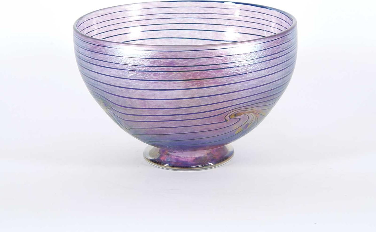 Glass School - Untitled - Purple Swirl Bowl