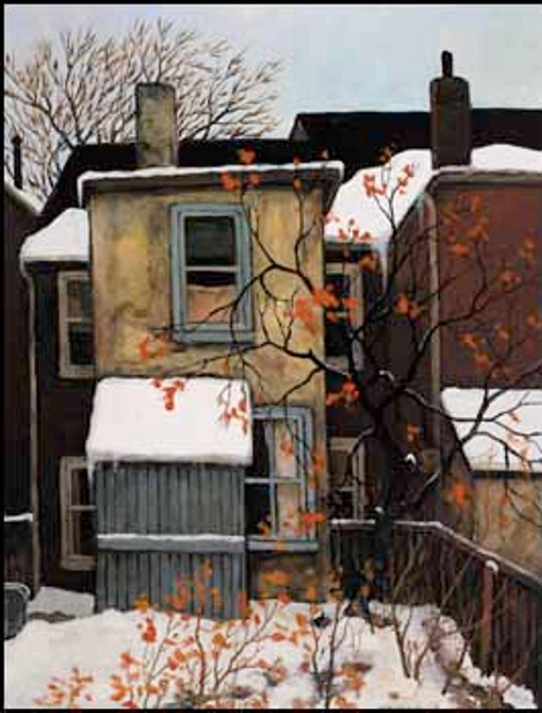 John Kasyn (1926-2008) - Back Yard with Tree and Weeds, Caroline St.