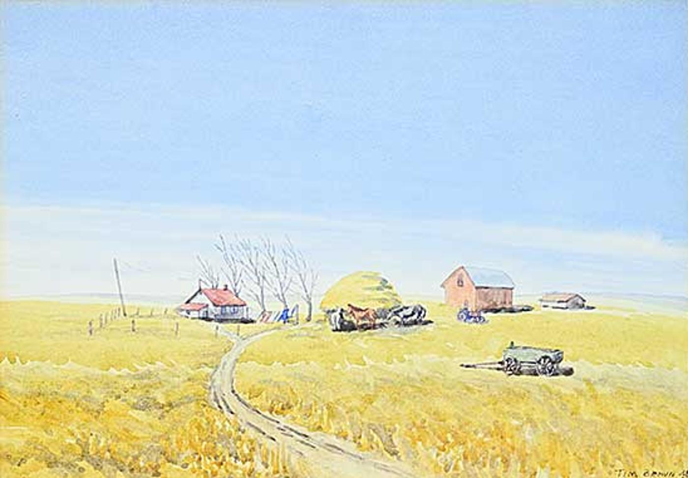 Tim Brown - Untitled - Farm Scene During Harvest