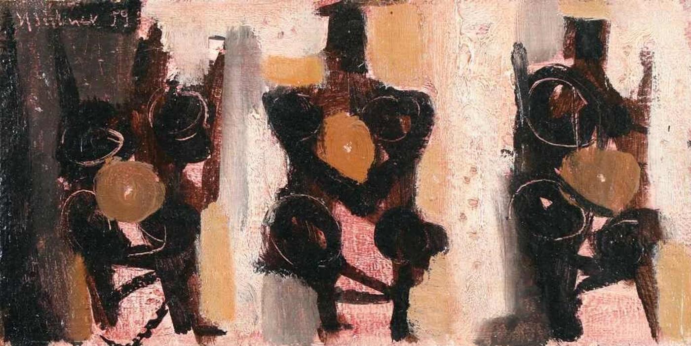 Herbert Johannes Joseph Siebner (1925-2003) - Three Figures; 1959