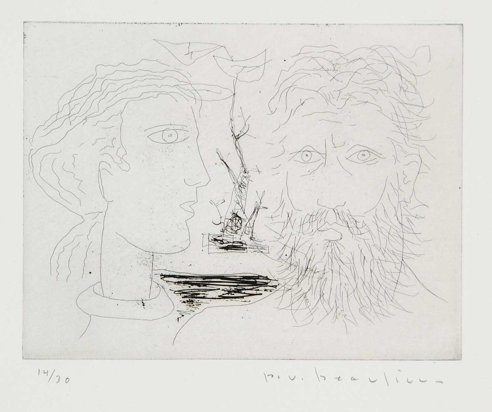 Paul Vanier Beaulieu (1910-1996) - Untitled - The Couple  #14/30