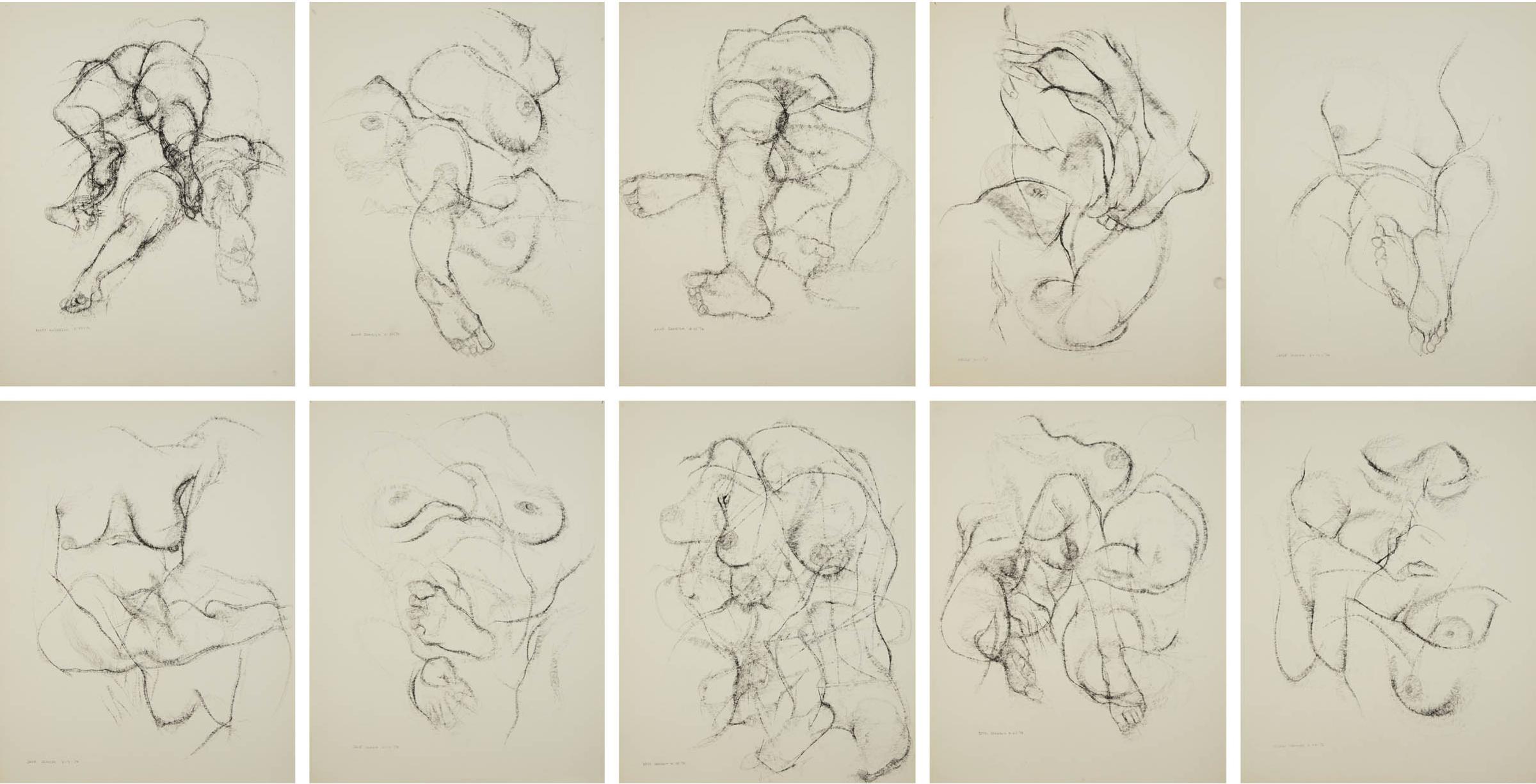 Ronald York Wilson (1907-1984) - Ten Life Drawings, 1974/1975