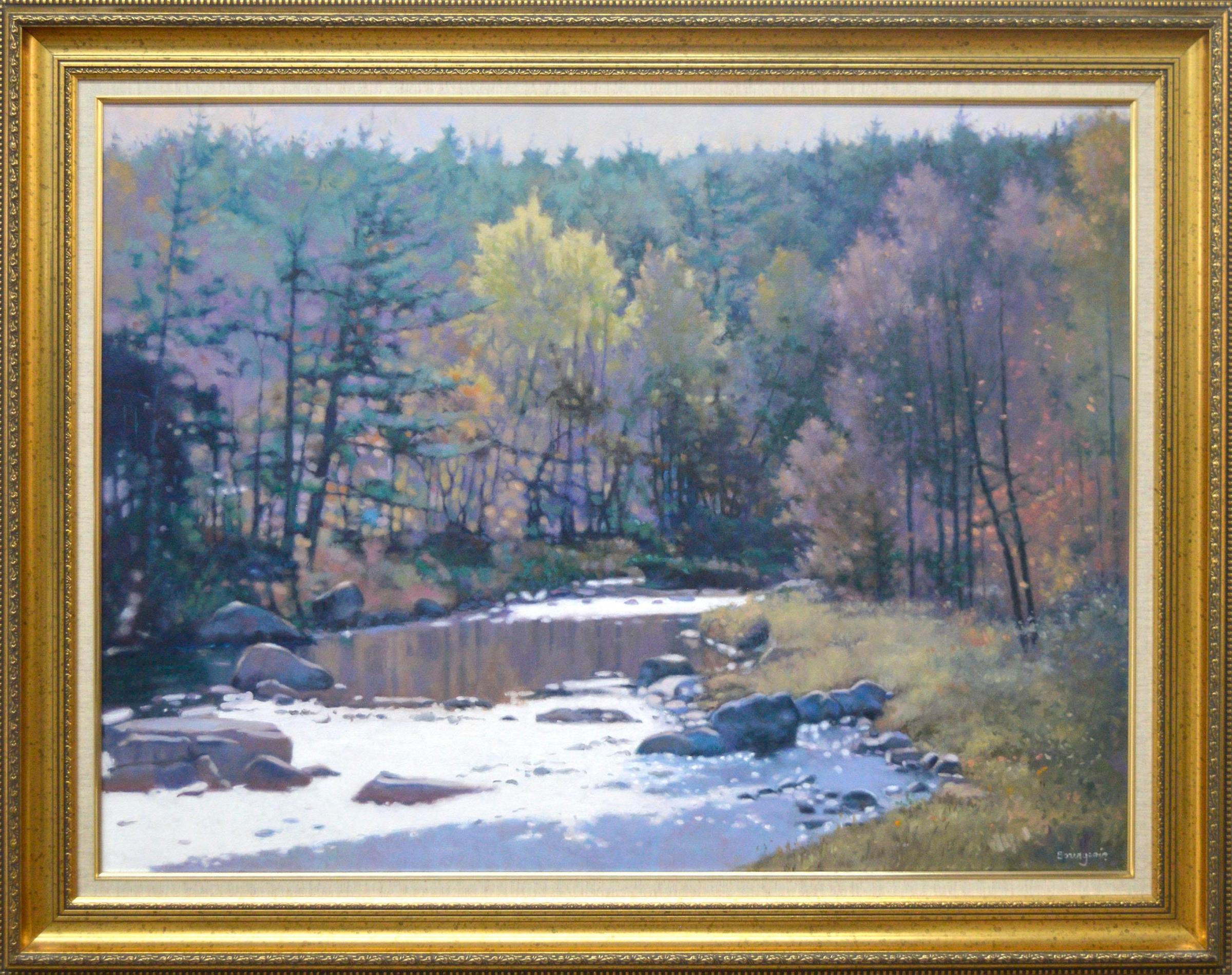 Denis Bourgeois (1938) - Paysage avec rivière