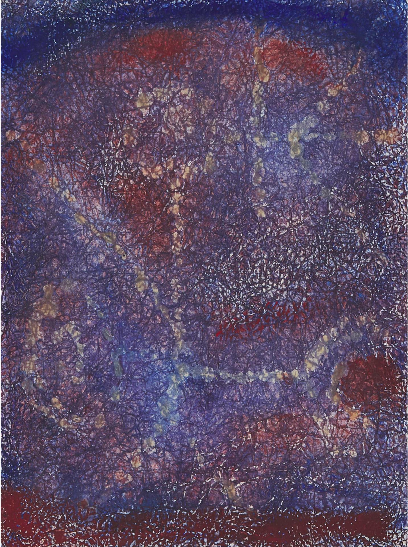 Bedri Rahmi Eyüboğlu (1911-1975) - Untitled (Blue/Red Abstract), 1960