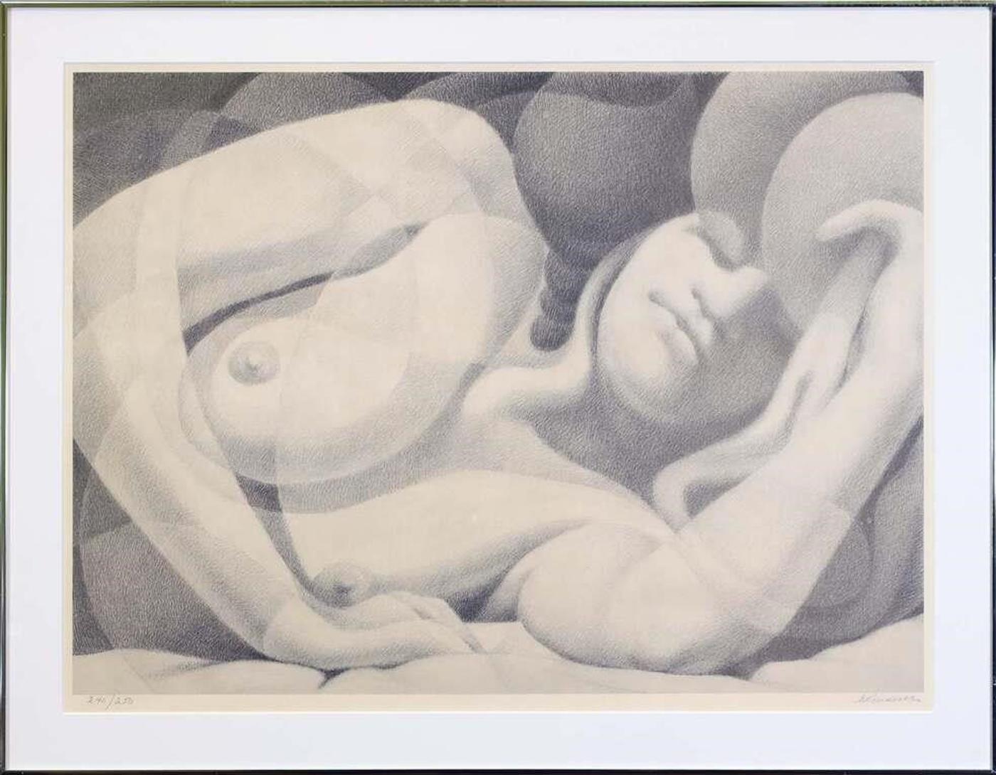 Ernest Friedrich Lindner (1897-1988) - Untitled, Sleeping Nude; ed. #240/250