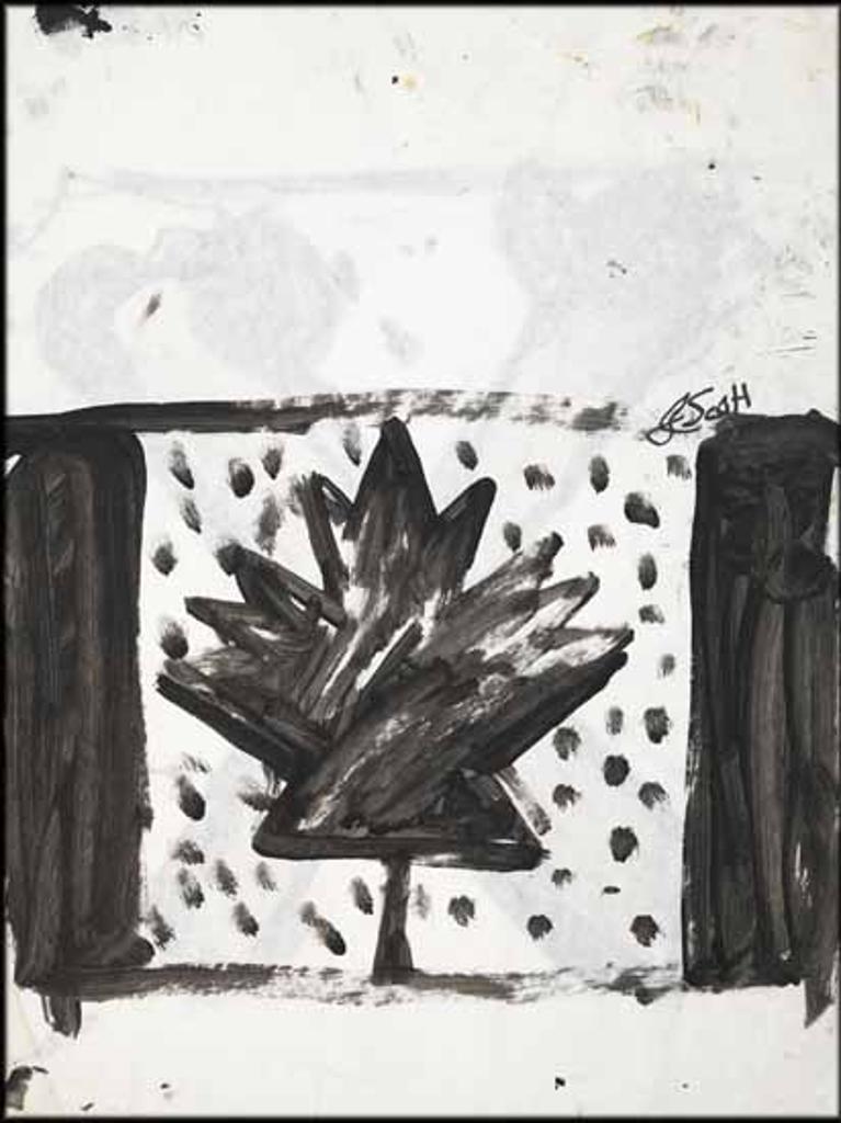 John Tarrell Scott (1950-2007) - Canadian Flag / X (verso)