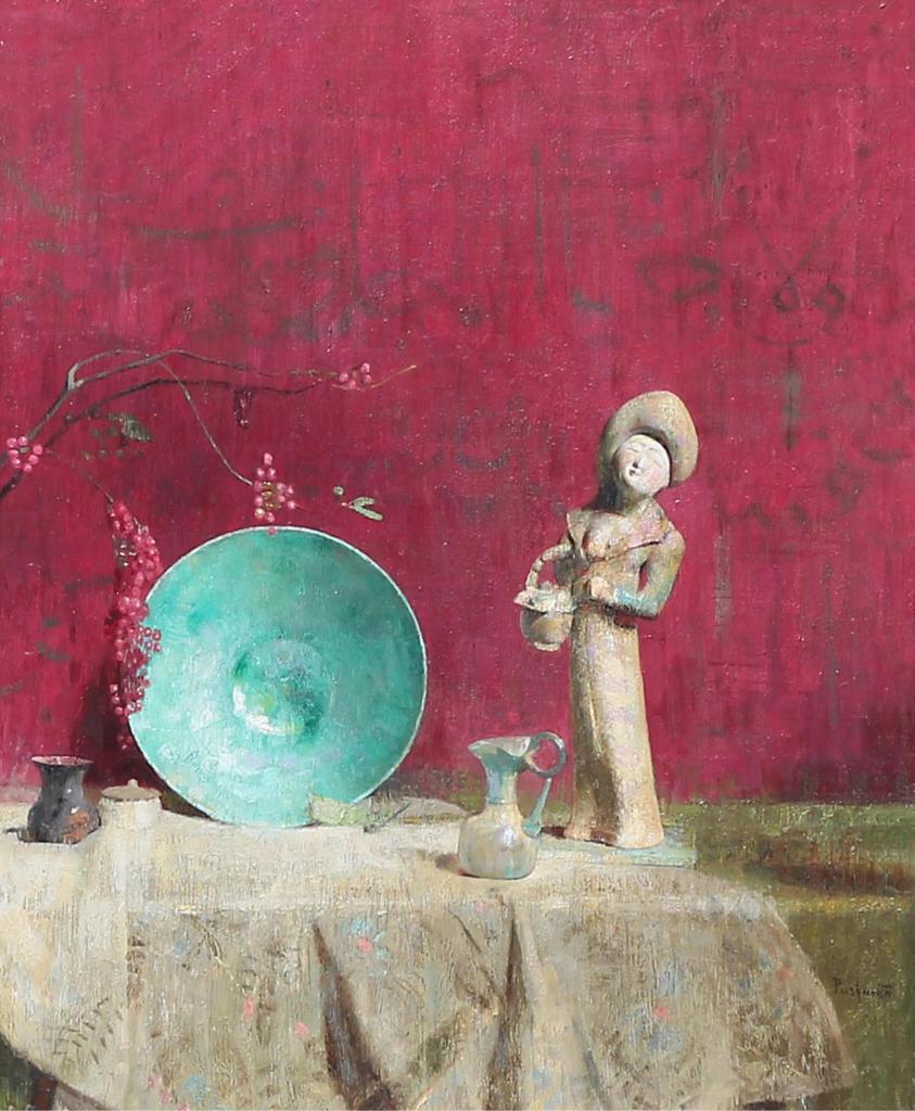 Hovsep Pushman (1877-1966) - Still Life With Bowl & Figurine