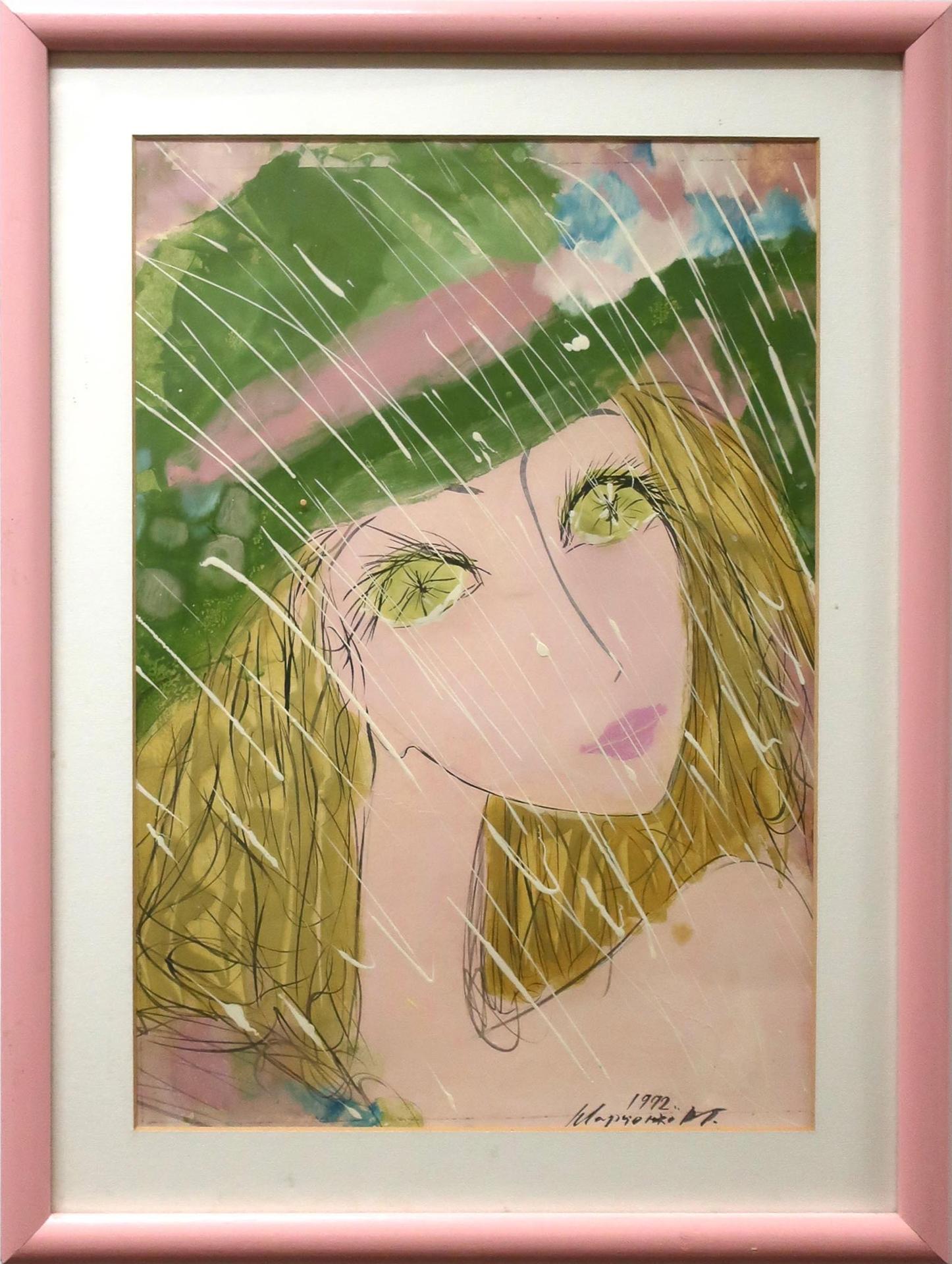 Vitali Marchenko - Untitled (The Green & Pink Hat)