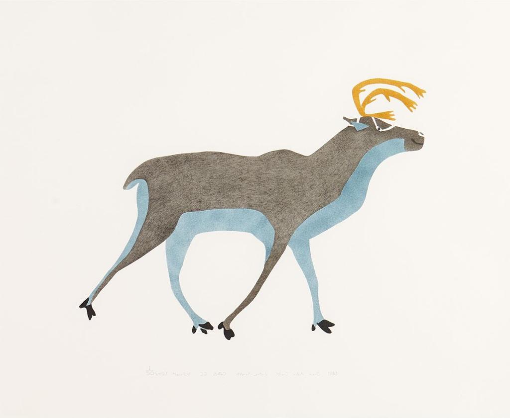 Akenesie Novalinga (1910-1987) - Trotting Caribou