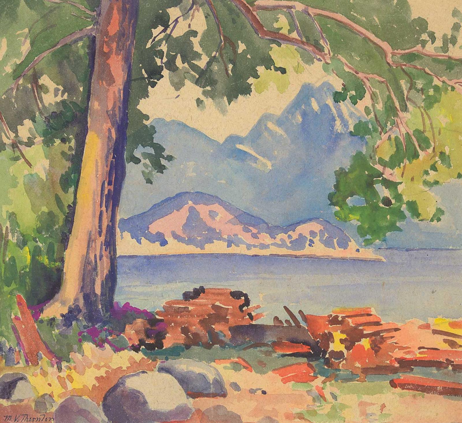 Mildred Valley Thornton (1890-1967) - Untitled - View of the Lake