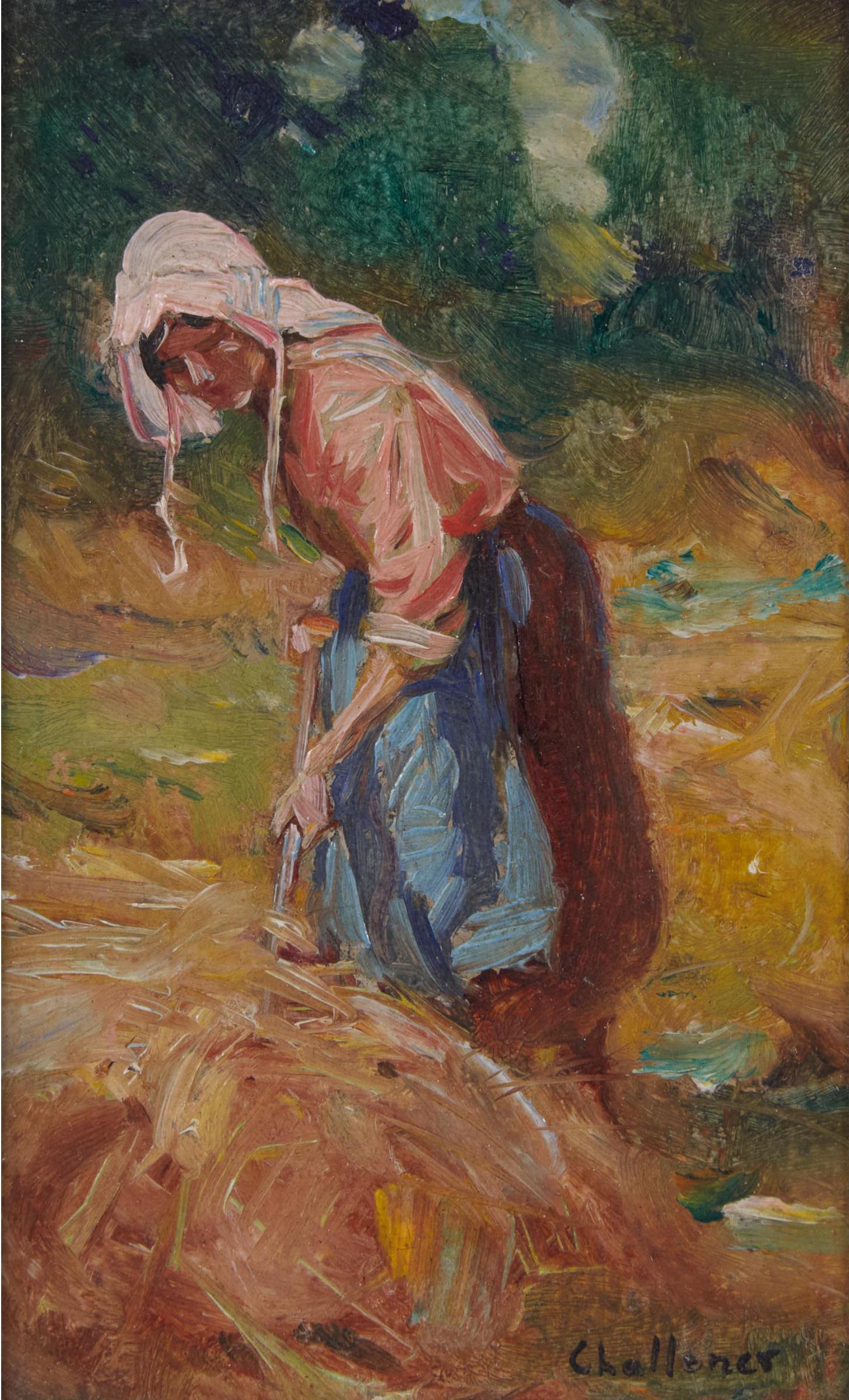 Frederick Sproston Challener (1869-1958) - Untitled (In The Field)