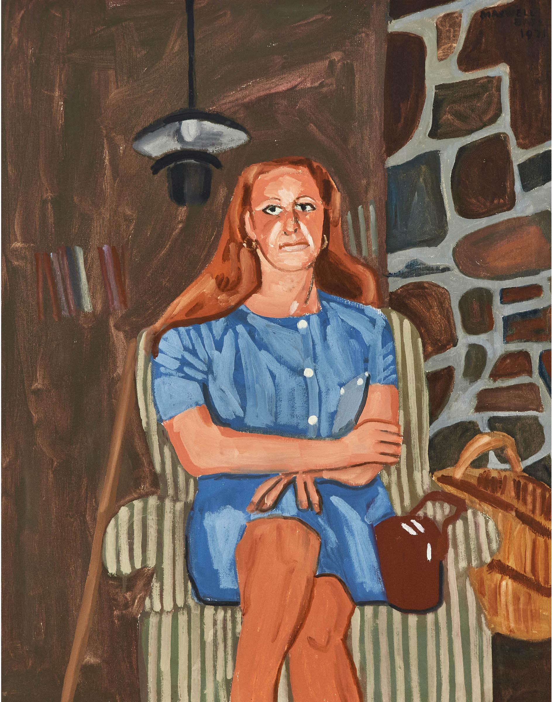 Maxwell Bennett Bates (1906-1980) - Portrait Of Eleanor Friedman, 1971