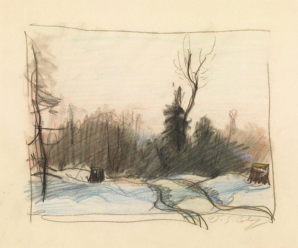 Frederick Simpson Coburn (1871-1960) - Sketch Of A Winter Road