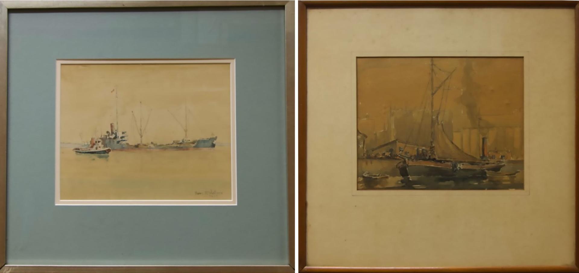 Harry Draper Wallace (1892-1977) - Harbour Studies