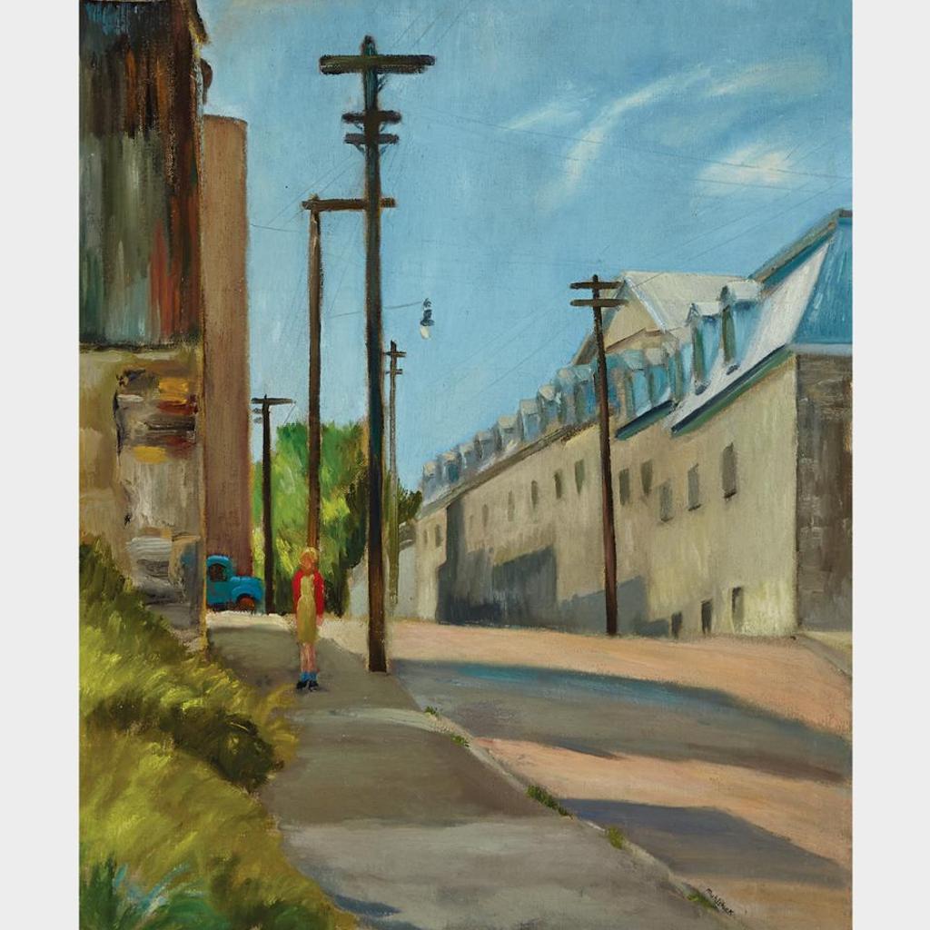 Louis Muhlstock (1904-2001) - Montreal Street Scene
